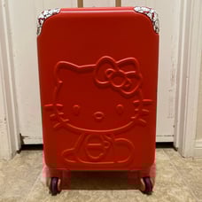Hello Kitty red carry-on hardside spinner