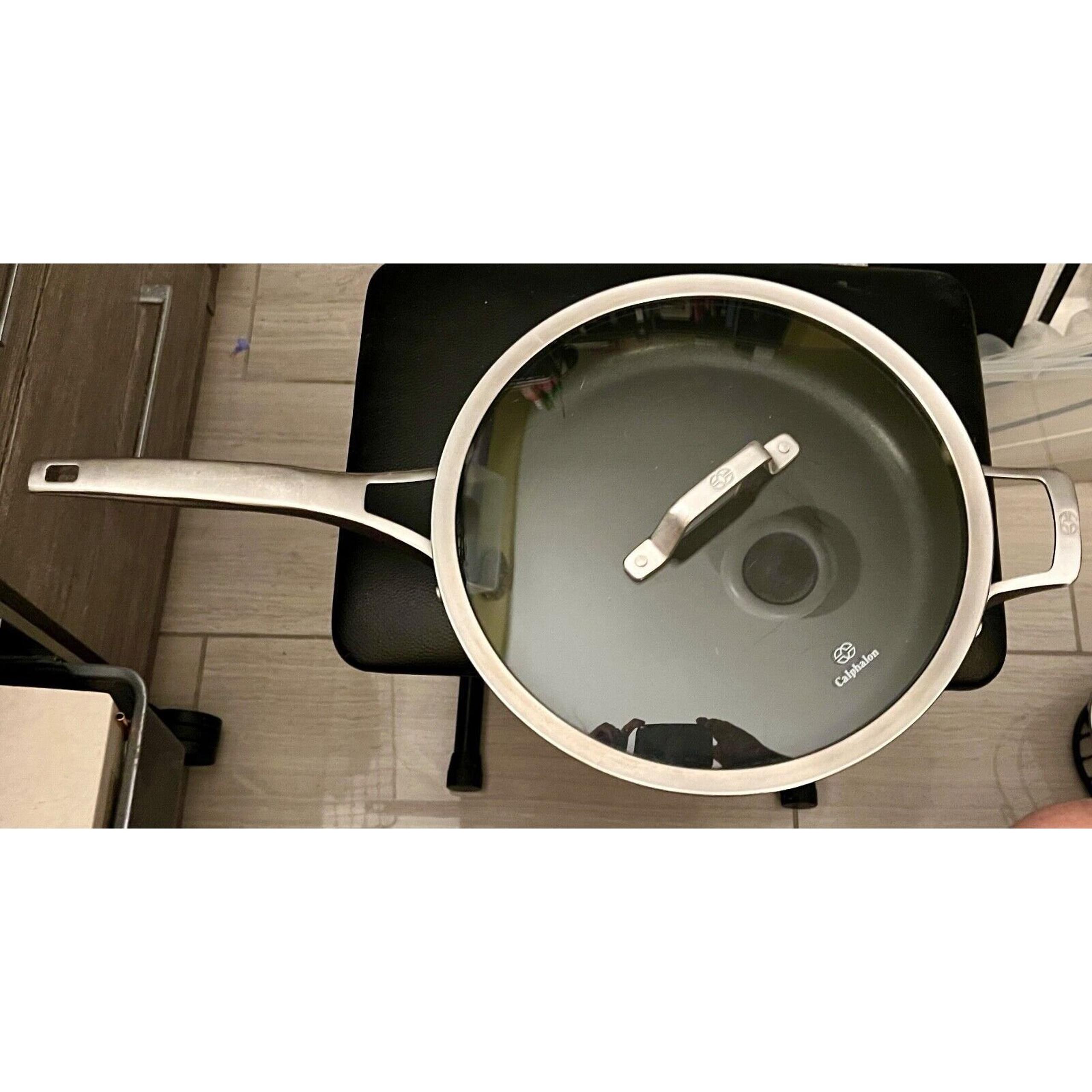 Calphalon Anodized Aluminum Nonstick 12" Non-StickFrying Pan 1392 With Glass Lid