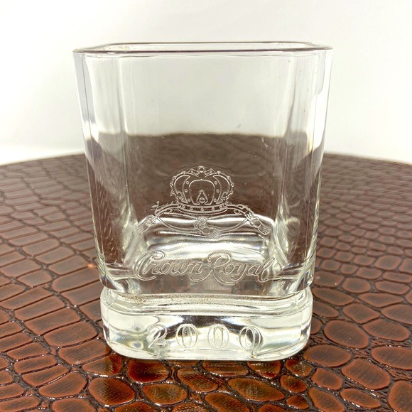Millennium Crown Royal 2000 Whiskey Glass Vintage.