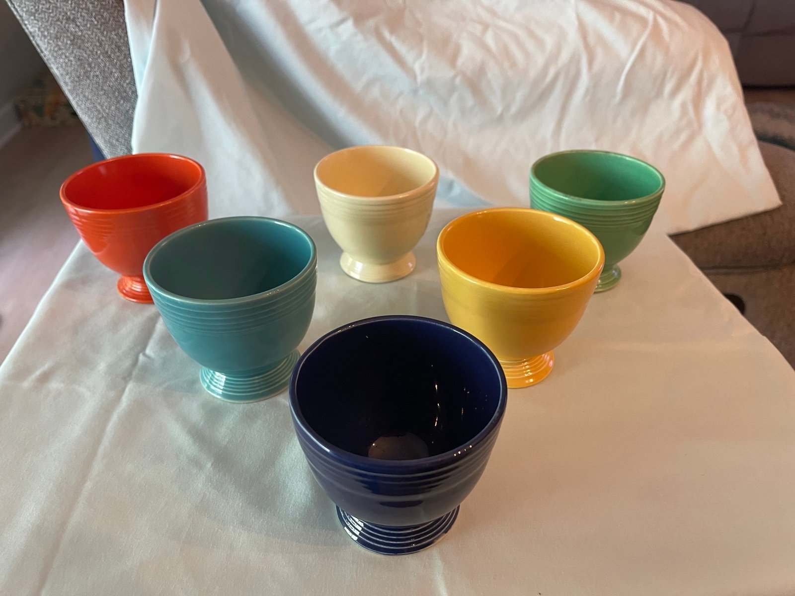 Fiesta Cup Saucer Set Vintage Cups Mercari