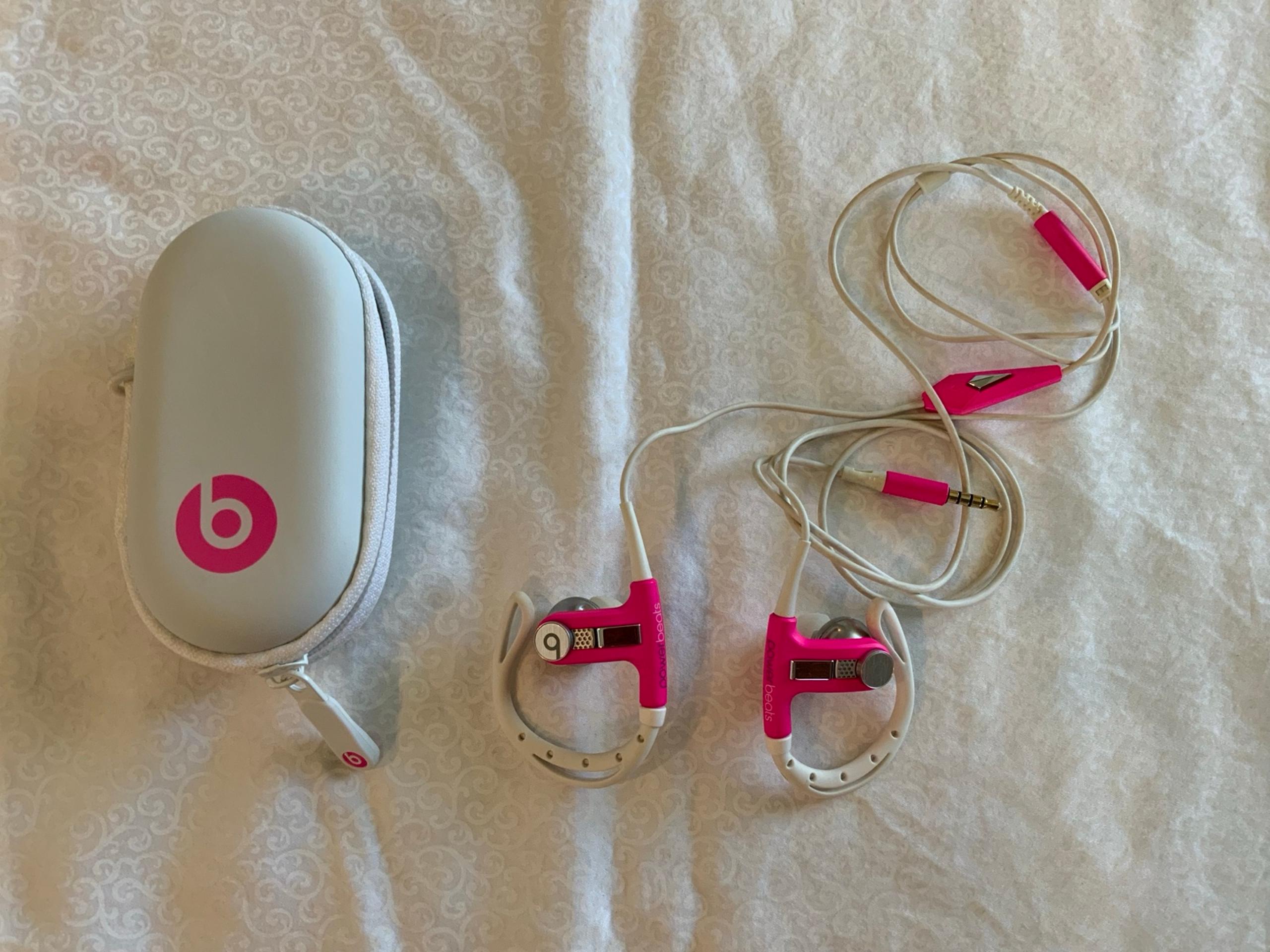 Beats Dr.Dre Powerbeats In Ear hook Sport Headphones Wired Pink