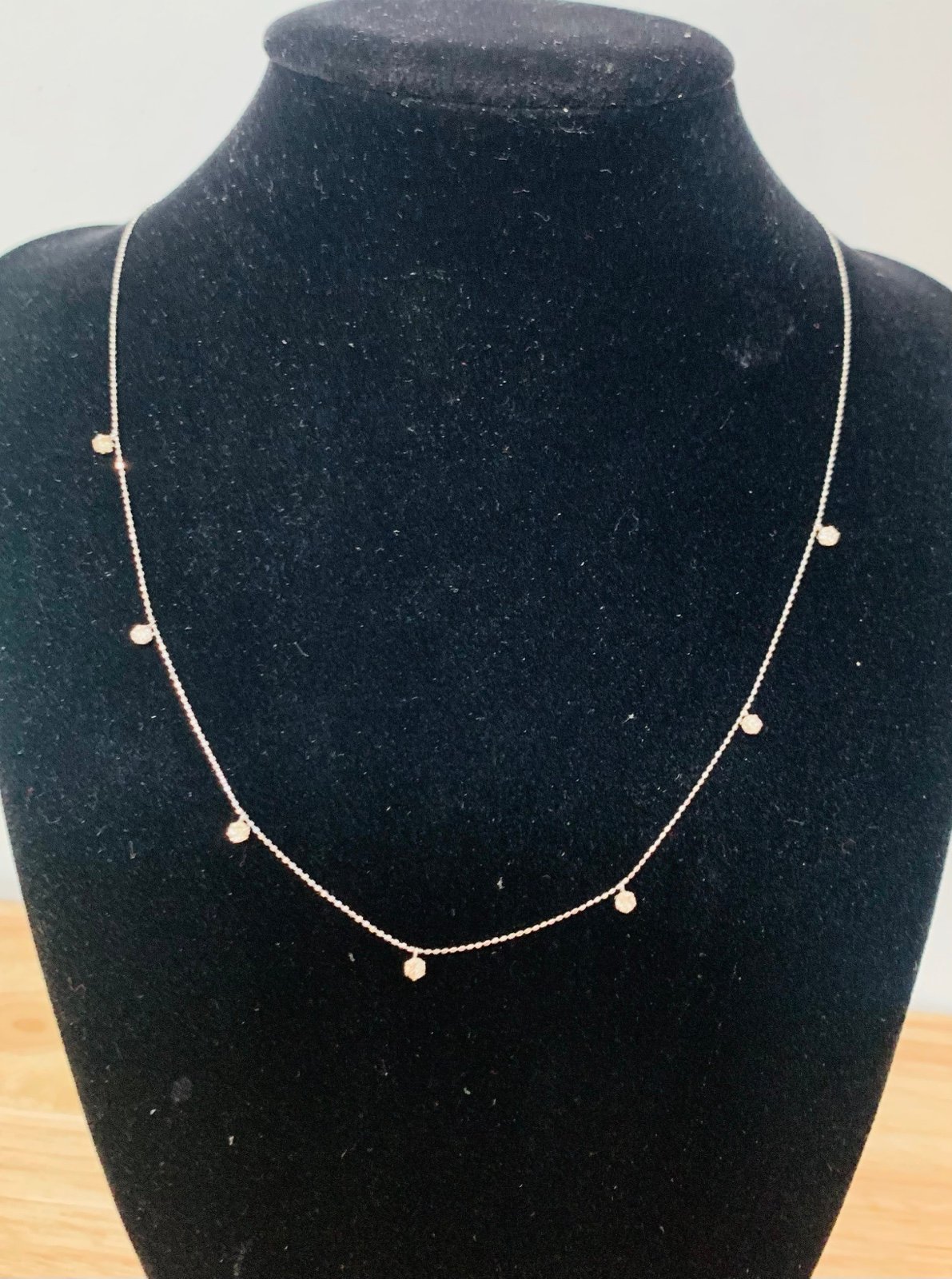 K18 Solid Gold 17.72 inches with 0.50 carat Diamond