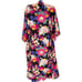 Vintage Natori Satin Floral Printed Night Gown and Robe Set Size S