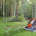 Folding camping bed