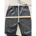Avec Les Filles Faisa Faux Leather Joggers Black Drawstring Pants size Medium