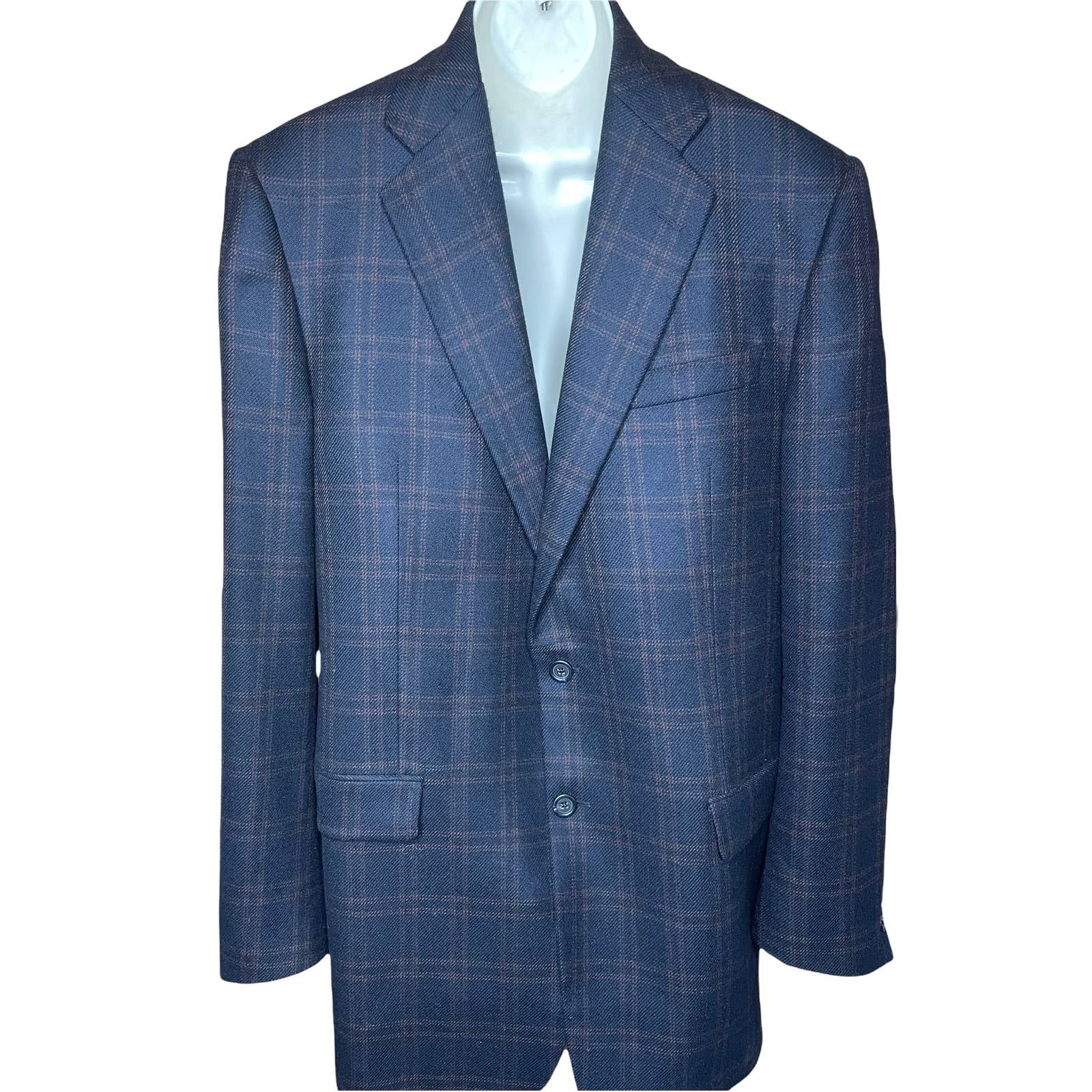 Hickey Freeman 100% Cashmere Sports Coat Size 42Long