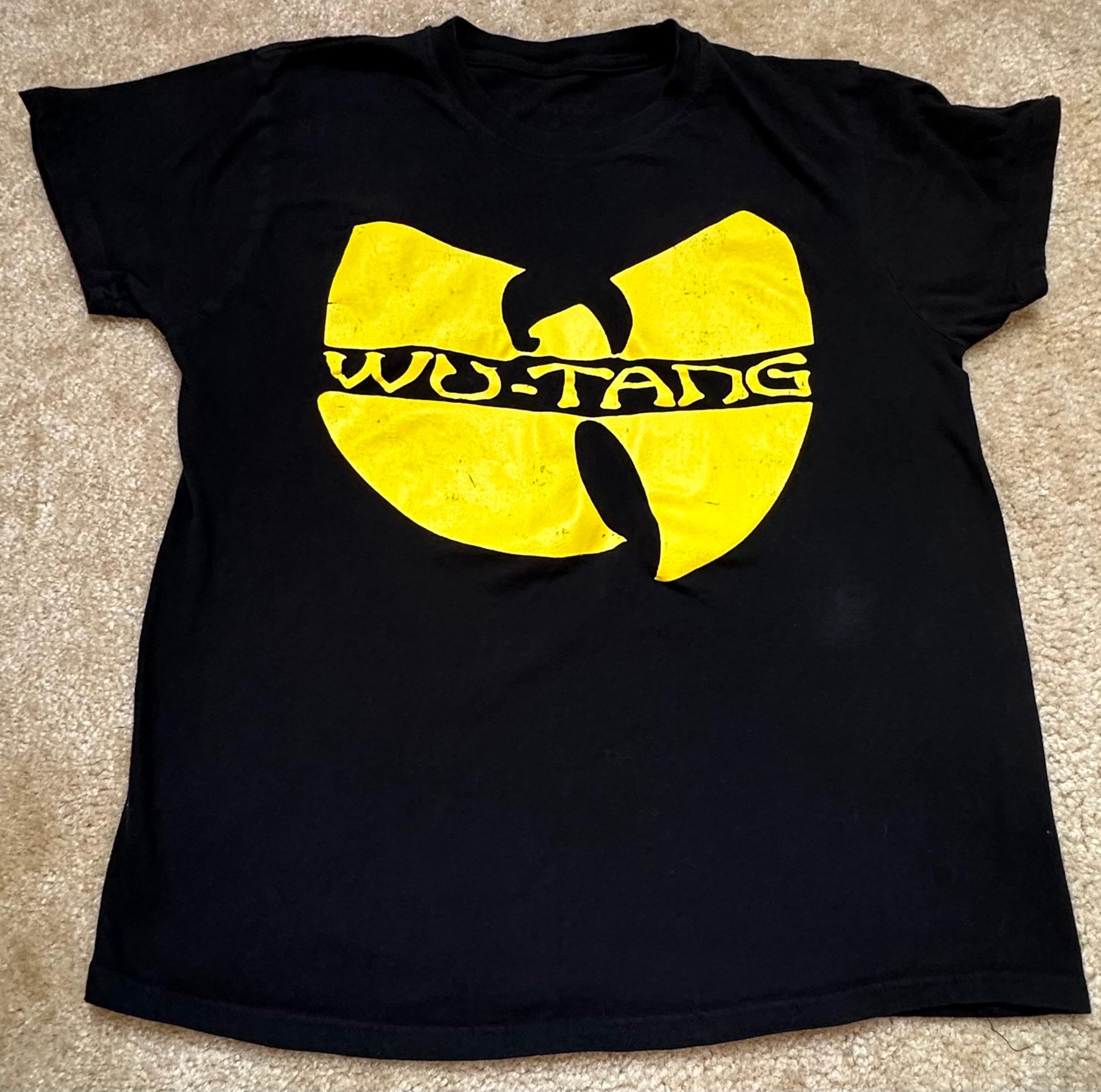 Wu-tang Logo Graphic T-shirt Men Medium Black Short Sleeve Rap Music