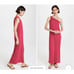 ENZA COSTA NWT Luxe Knit One Shoulder Pink Maxi Dress // S
