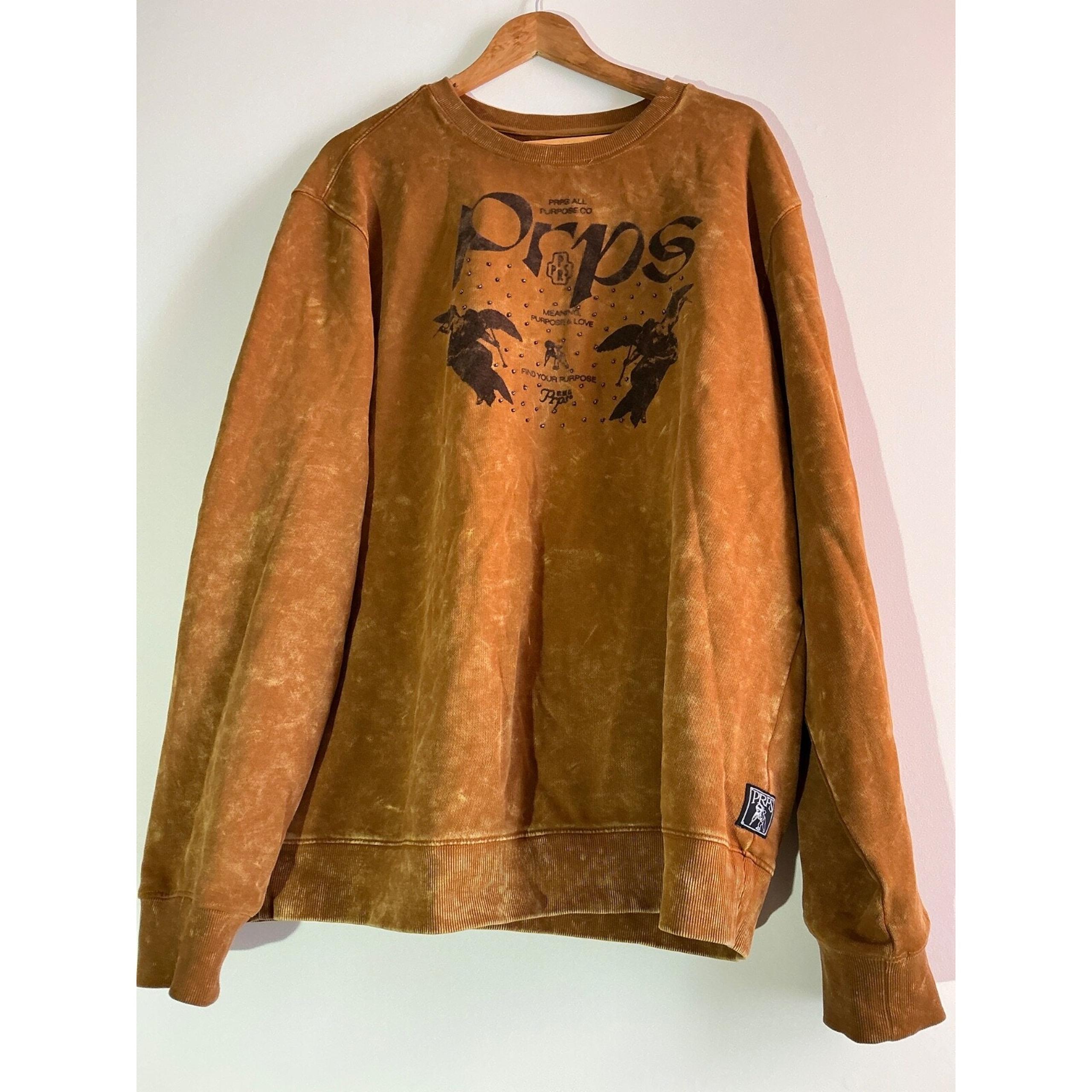 PRPS Borehole Graphic Sweatshirt Bruised Never Broken Size 2X Angels Crystals