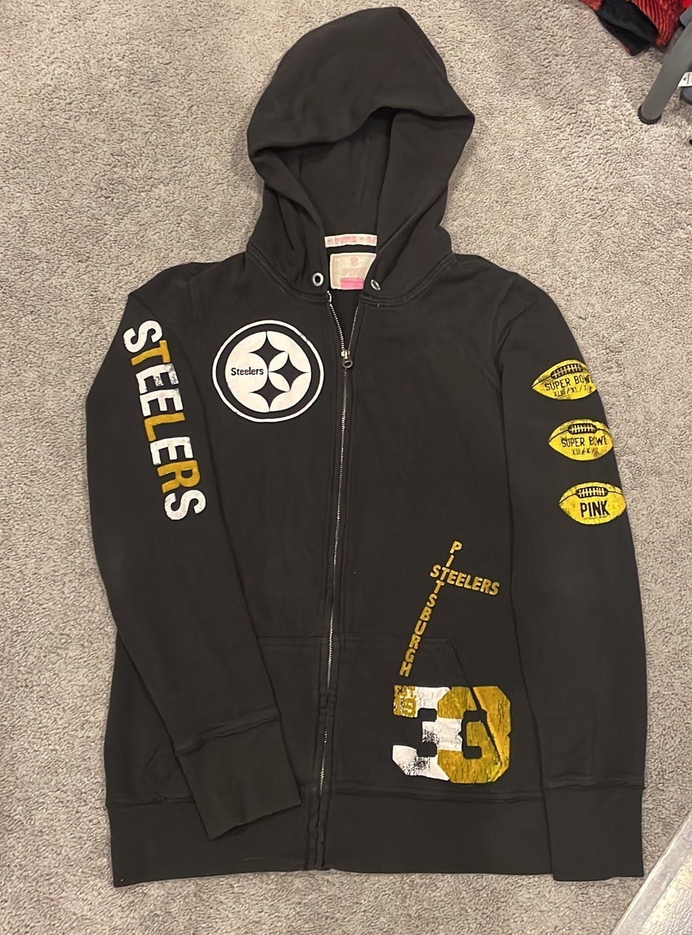 VS PINK Pittsburg Steelers Zip Up Hoodie