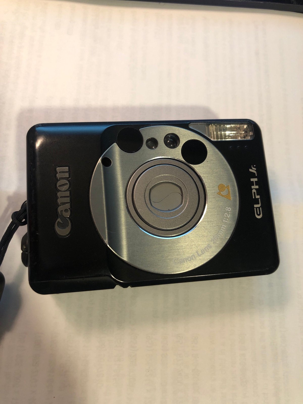 Cannon Elph Jr NOS Lens 26mm Soft Case Wrist Carry Strap