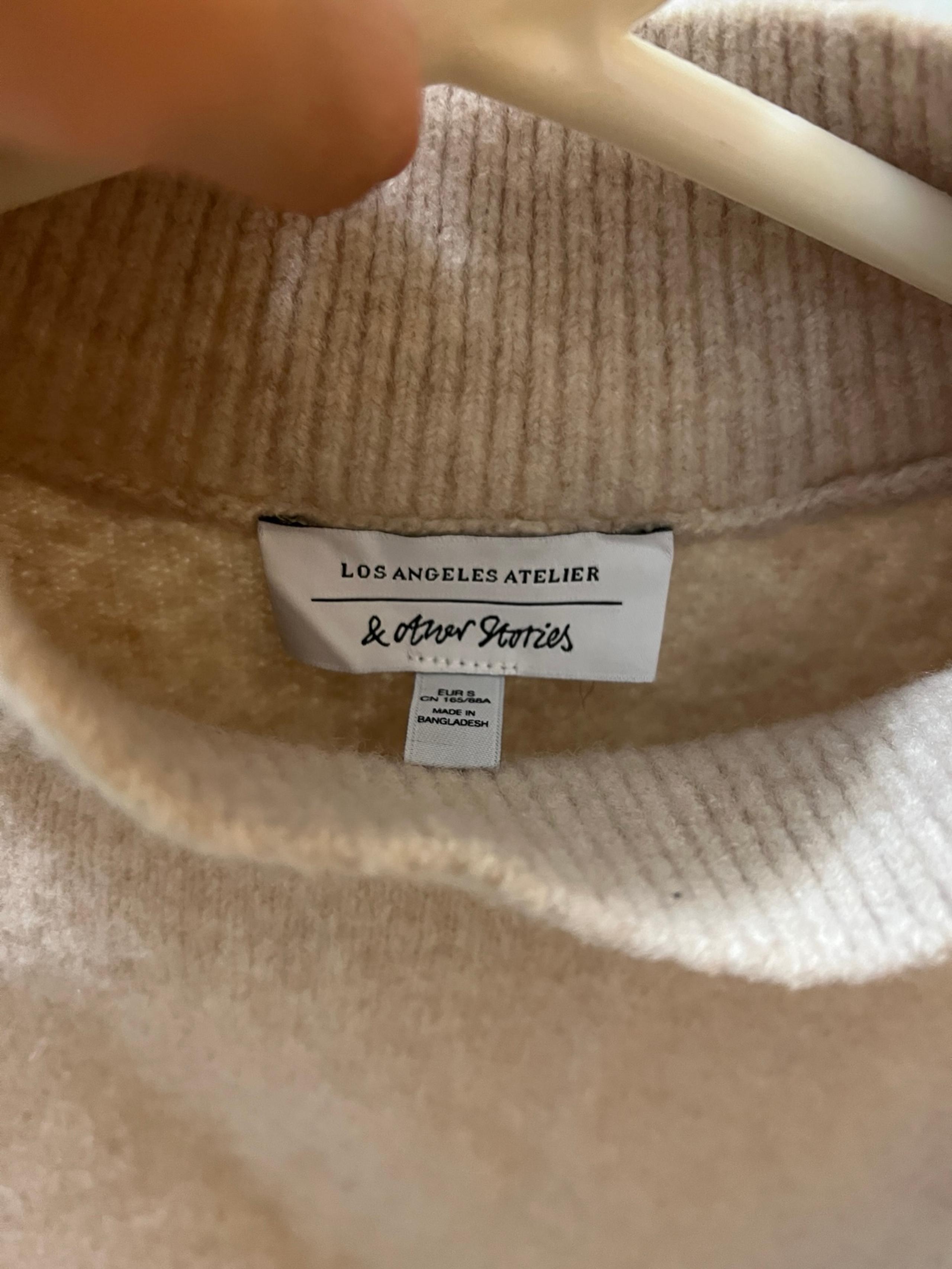 &other stories heather beige sweater