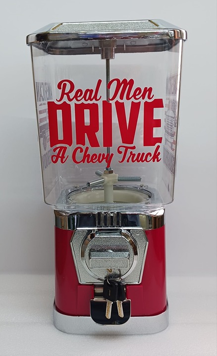 New Custom Real Men Drive Chevy Truck American Square Body Gumball Candy Machine