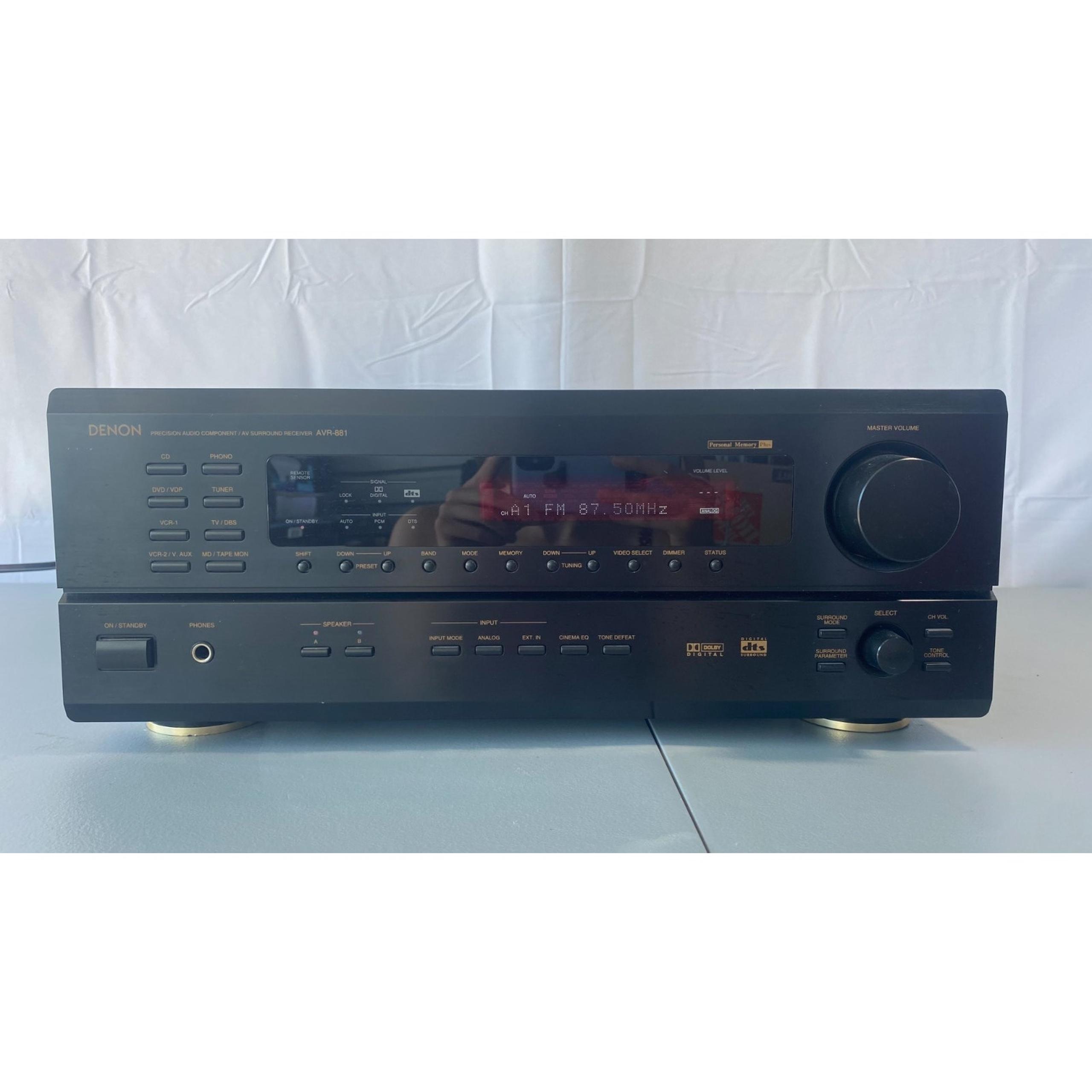 Denon AVR-881 Receiver HiFi Stereo 5.1 Channel Home Theater Phono Radio Vintage
