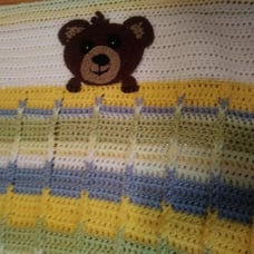 Handmade Baby Blanket - Baby bear