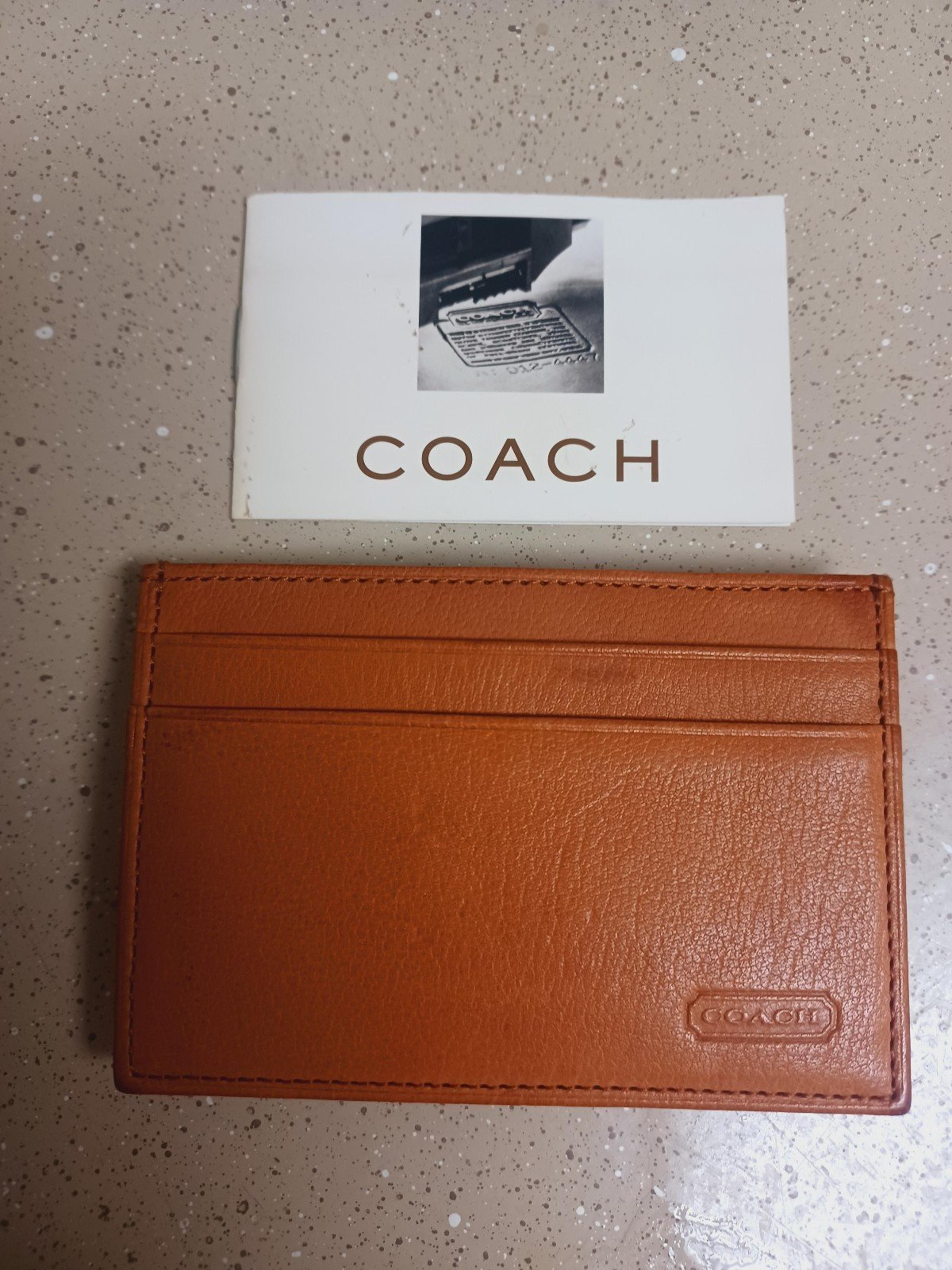 Coach Vintage Leatherware Wallet Card holder Clip-On