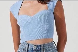 ASTR Alta Blue Crop Top