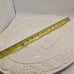 White Embossed Large Oval Turkey Platter; White Ceramic