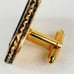 Rare Dante Incolay Stone cufflinks Roman God Apollo & Calliope Black White Gold