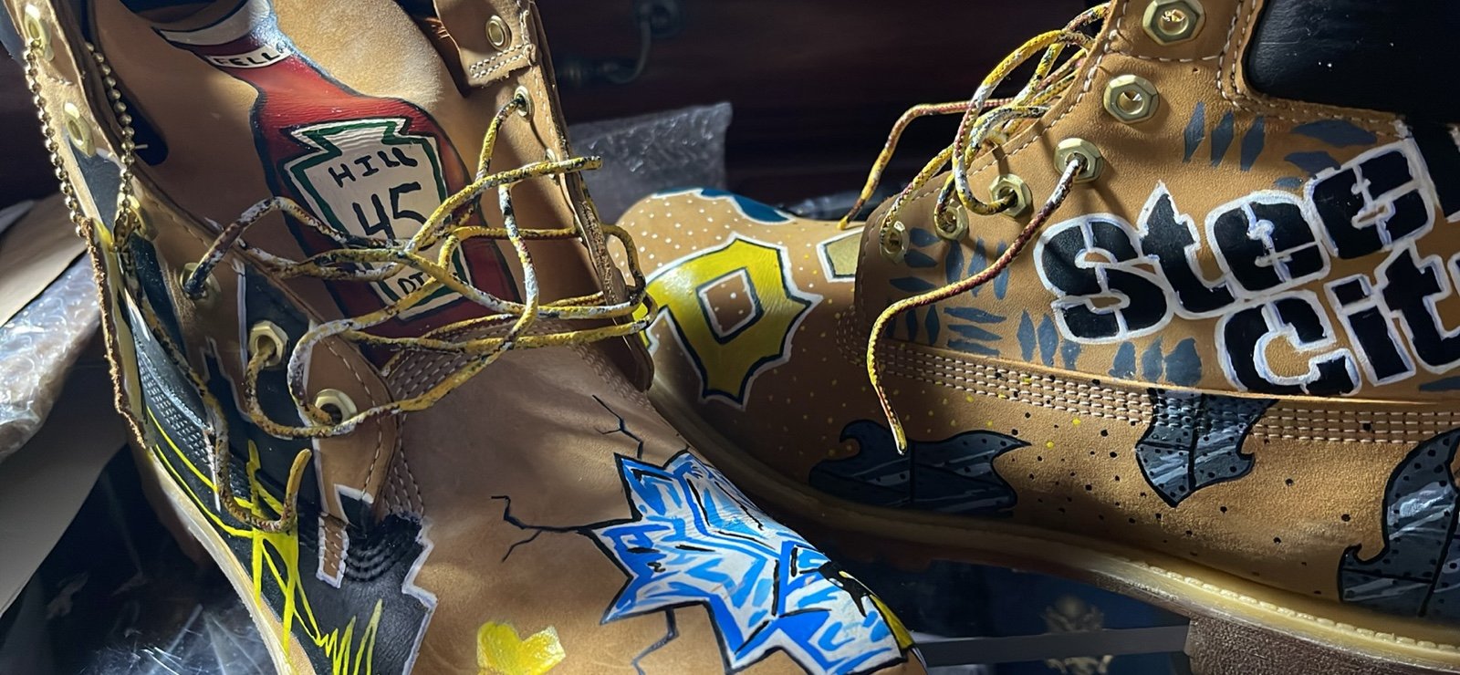 Custom timberlands (never worn)