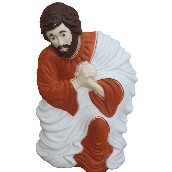 Vintage Christmas Nativity Joseph Blow Mold 28 Tall Grand Venture