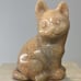 Orange Calcite Cat Kitten Carving