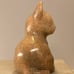 Orange Calcite Cat Kitten Carving