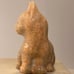 Orange Calcite Cat Kitten Carving