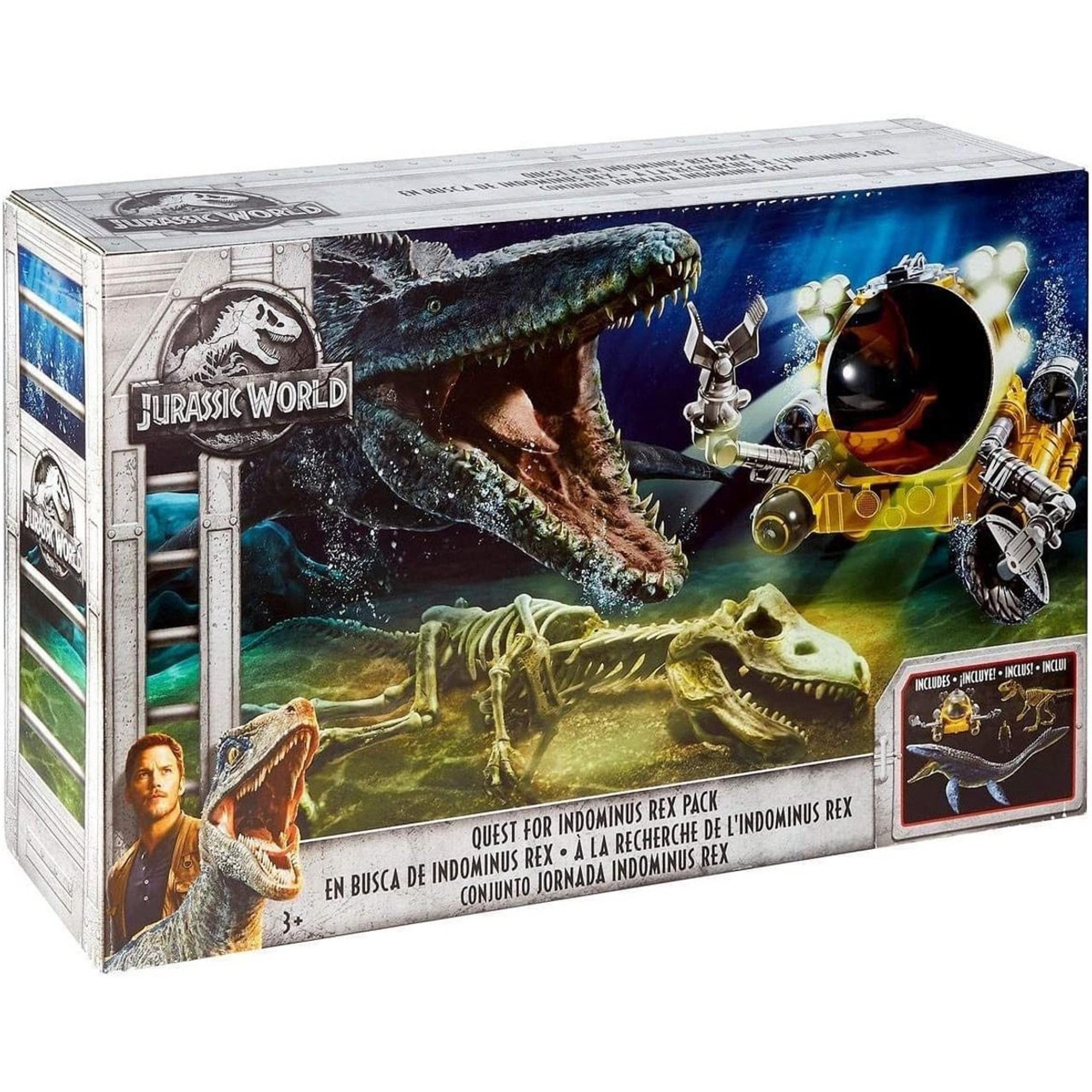 Jurassic World Park Fallen Kingdom Quest For Indominus Rex Mosasaurus Submarine - Mattel