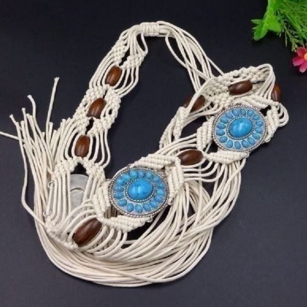 NEW Boho Braided Rope Belt