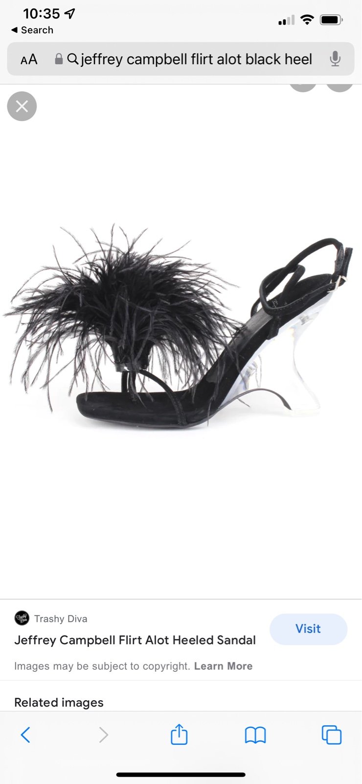 Jeffrey Campbell feather heel