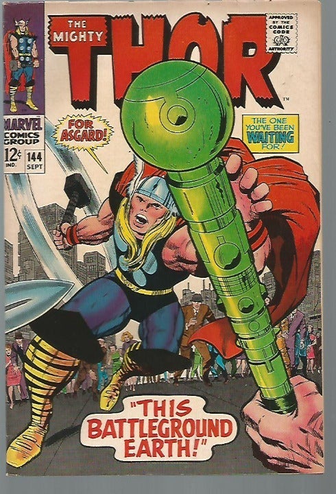 THOR #144 Jack Kirby Stan Lee 1967 Silver Age Marvel Comics 1st print and series