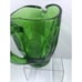 Fostoria COIN FROSTED Emerald Green 6 1/2 - 32 OZ PITCHER. Beautiful Rare.
