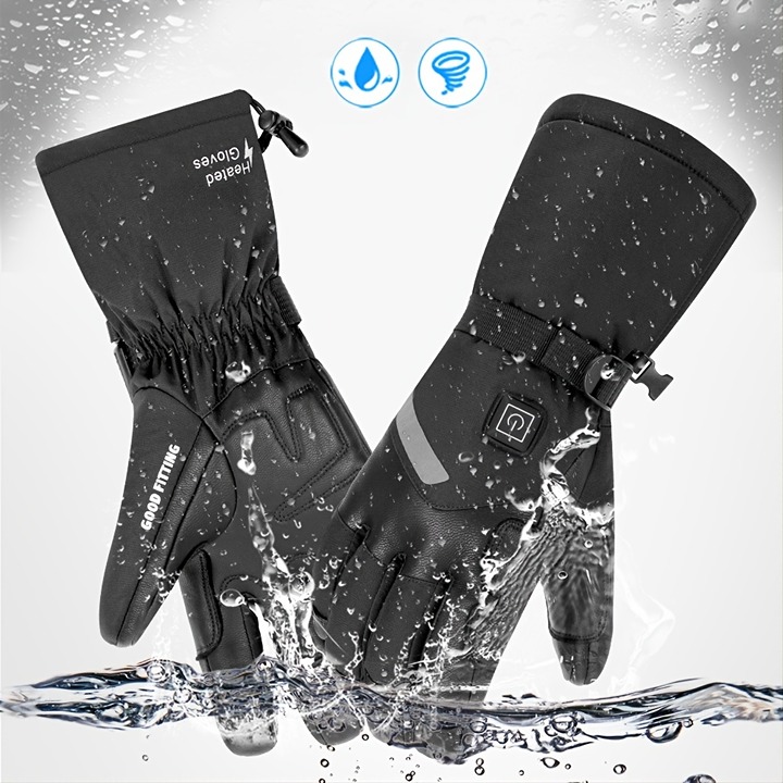 Motorcycle Gloves, Waterproof Heating Gloves-IASJH0986