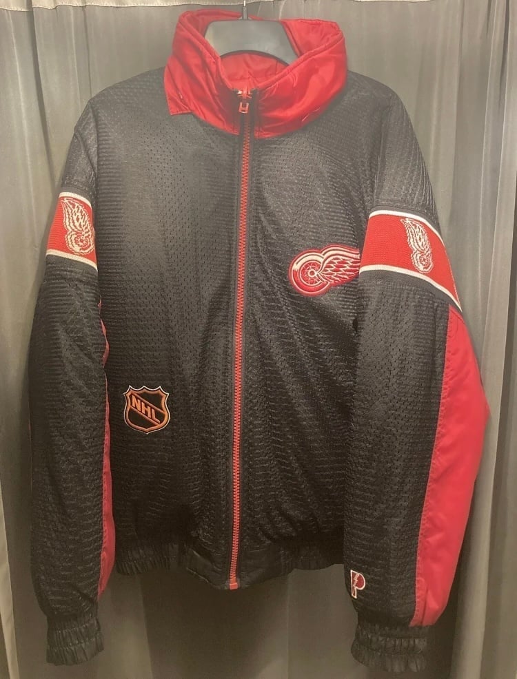 Vintage Detroit Red Wings Pro Player Reversible Jacket Size Medium