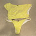 Beach Bunny yellow terry cloth bikini