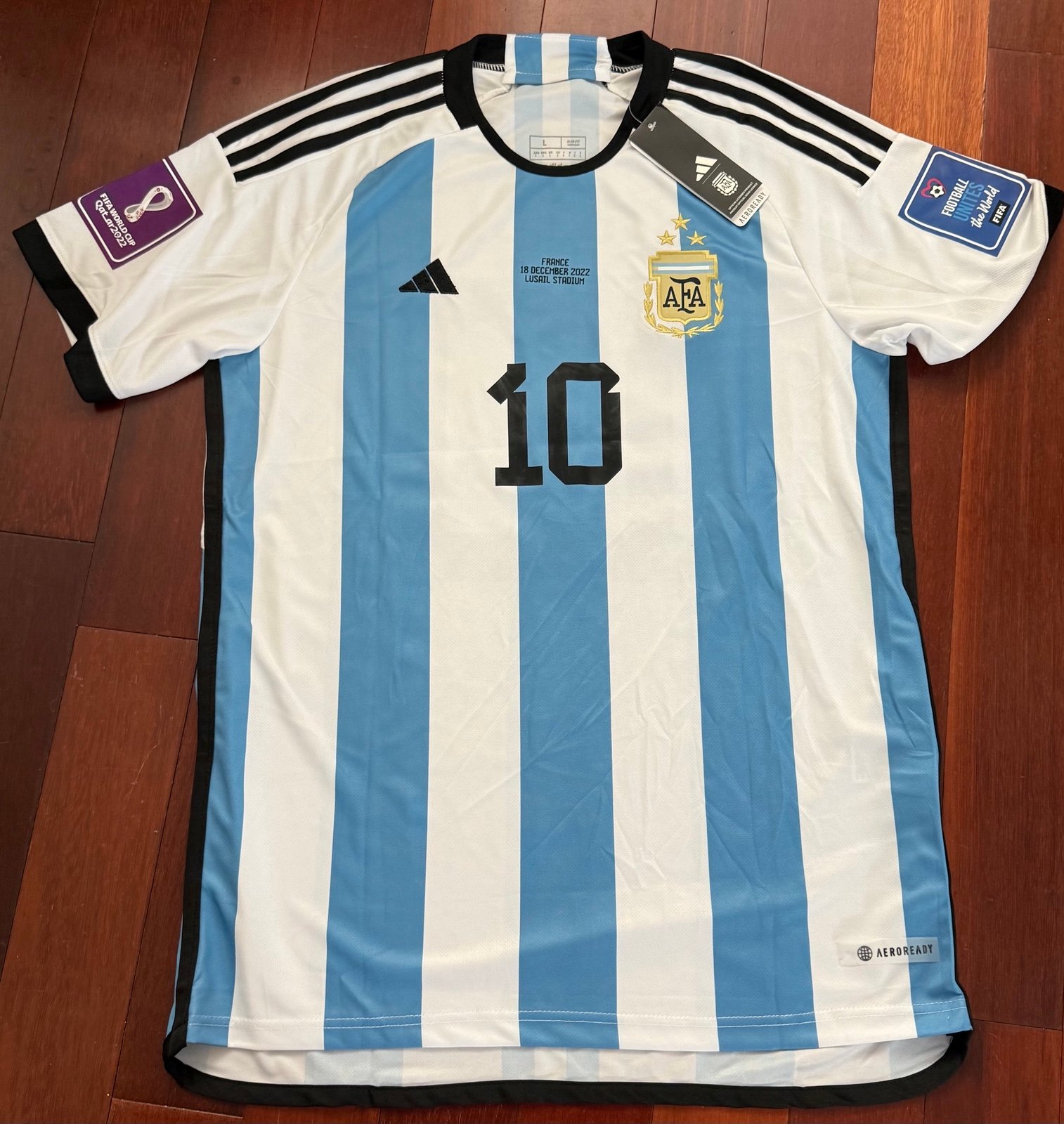Lionel Messi Argentina Adidas Soccer Jersey