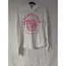Aeropostale Aero Women's White Hoodie Sun 87 Surf Pink Logo Large XL