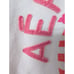 Aeropostale Aero Women's White Hoodie Sun 87 Surf Pink Logo Large XL