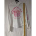 Aeropostale Aero Women's White Hoodie Sun 87 Surf Pink Logo Large XL