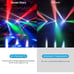 Seven Stars Moving Head DJ Light, 8 Beams Spider LED Stage Light, Master- 2 PACK