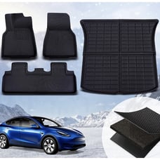 TAPTES for Tesla Model Y Floor Mats 2023 2022 2021,for Model Y Floor Trunk Mat