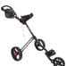 Wheel push trolly golf club holder