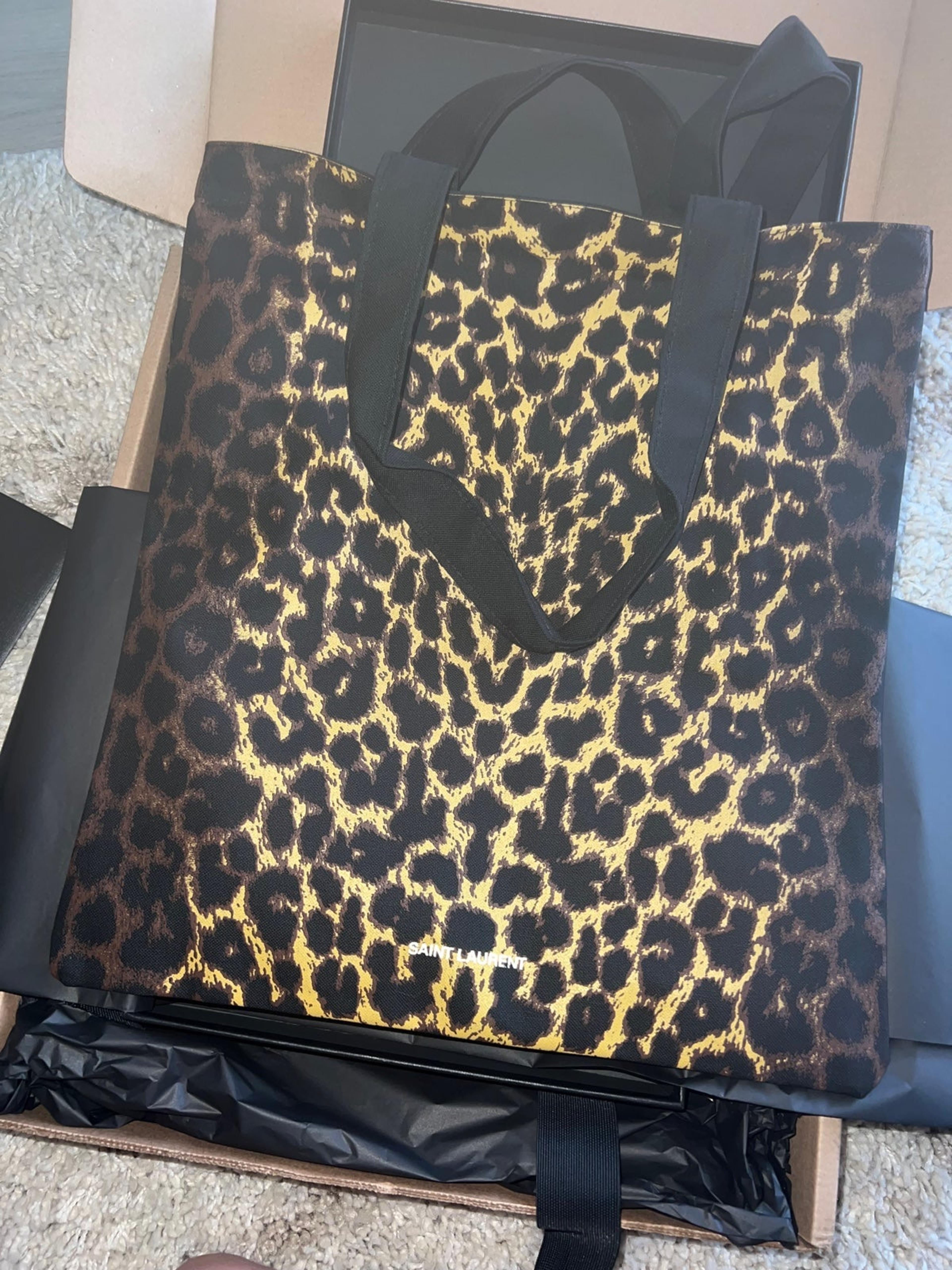 Ysl leopard tote bag Clearance