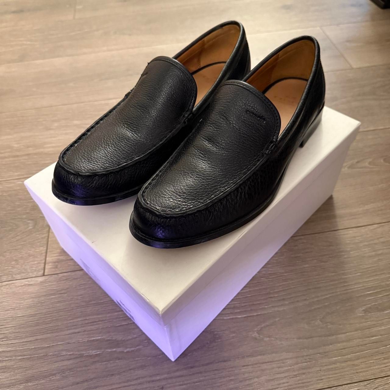 Coach Black Leather Loafers