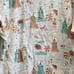 Serbin Sport Vintage Deadstock Beach Print 100% Cotton Blouse size Large