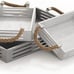 NEW Set of 3 Wooden Nesting Decor Trays, 16 x 11