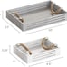 NEW Set of 3 Wooden Nesting Decor Trays, 16 x 11