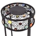 3 Pieces Round Display Ceramic Beads Metal Plant Stand