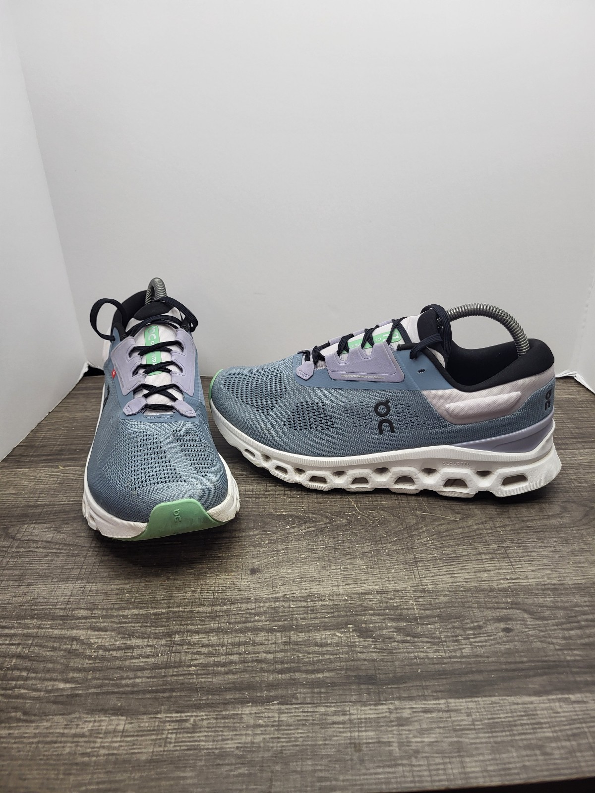 On Cloudstratus 2 Shoes Womens 9 Azure Magnet Road Running Trainer Support